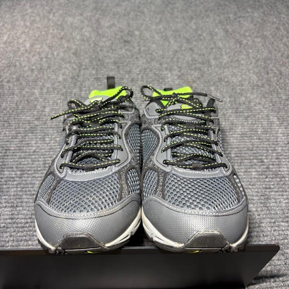 Fila Memory Workshift Men 11 4E Extra Wide Grey Lime Green Running Shoe 1HRW8055 main image 5